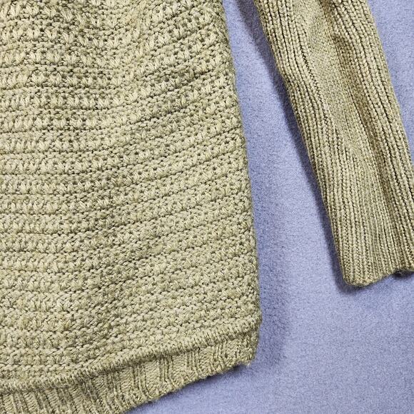 Talbots Womens Sweater 2X Olive Green Wool Blend Cowl Neck Office Casual Cabin - Picture 8 of 10
